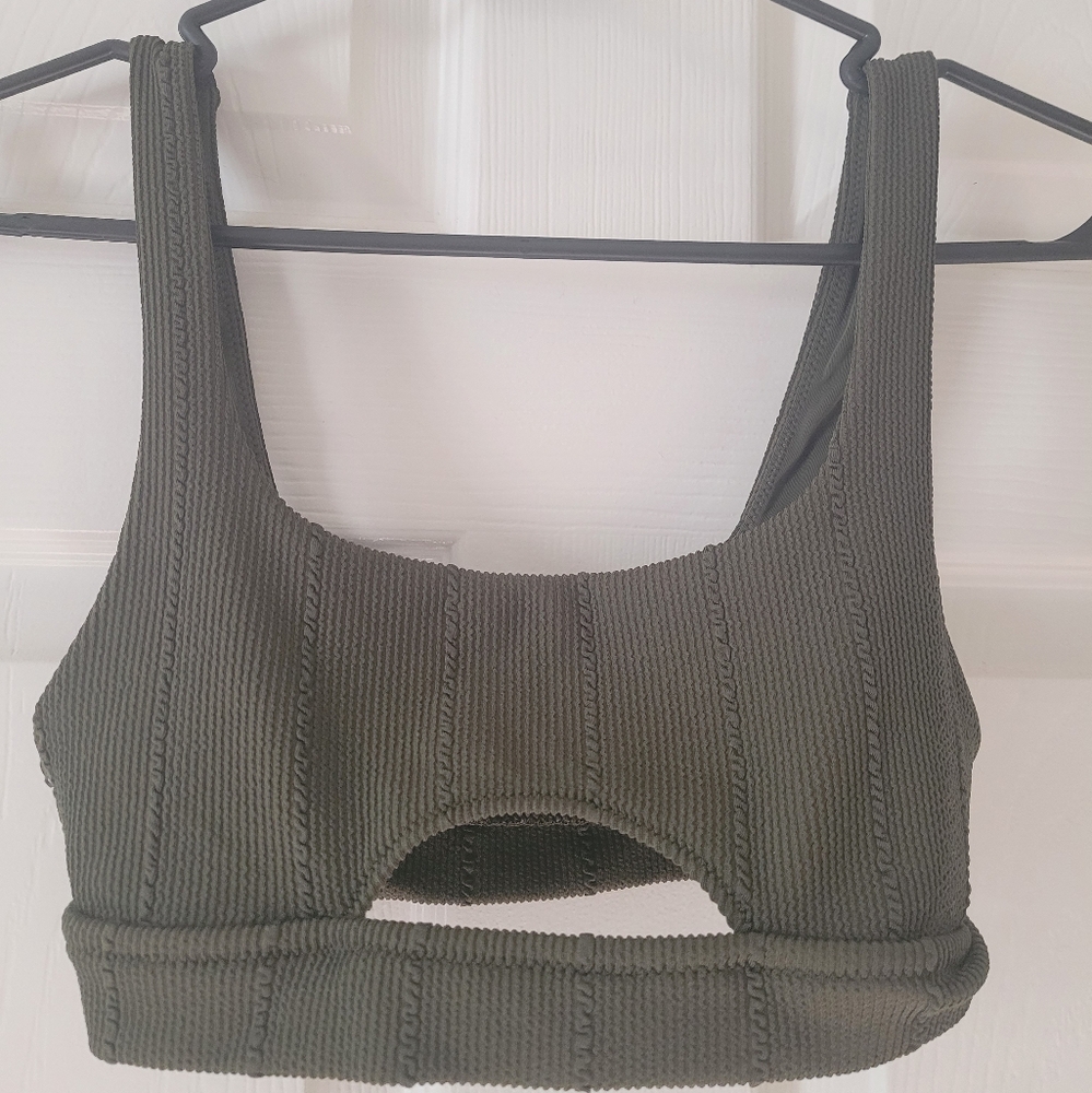 Aerie Forest Green Swimsuit Top
